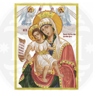 Icon Virgin "It is worthy" 03.012, size 39*29 cm