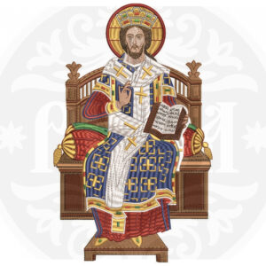 Icon "Savior on the throne"03.028, size 26*18 cm