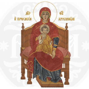 Icon "Virgin with Jesus" 03.049, size 25*17.5 cm