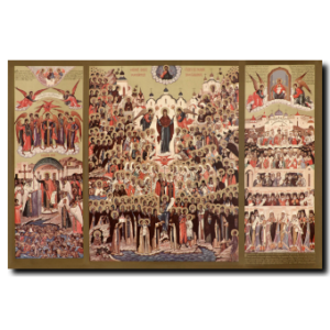 All Saints of Russia: Three Panels