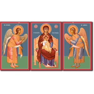 Matching Set - Theotokos with Archangels Michael & Gabriel