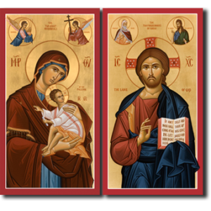 Matching Set - Christ and Theotokos #423 & #424