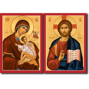 Matching Set - Christ and Theotokos #439 & #440