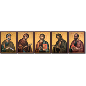 Matching Set - Deisis with Christ, Theotokos & Saints