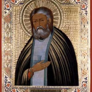 Seraphim of Sarov with riza