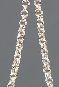 Double Link Silver Chain, 20 inches